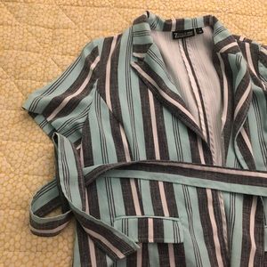 New York & Co. striped blazer top